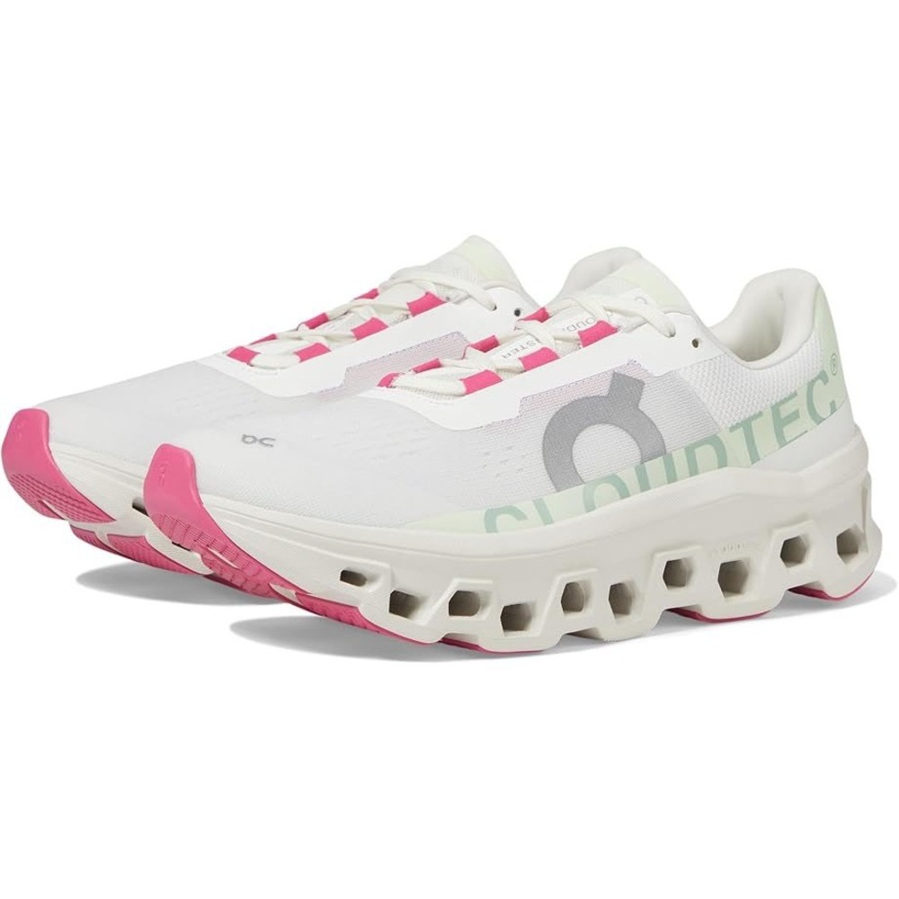On Running Cloudmonster Womens 9 White Pink Road Running Shoes 61.97725
